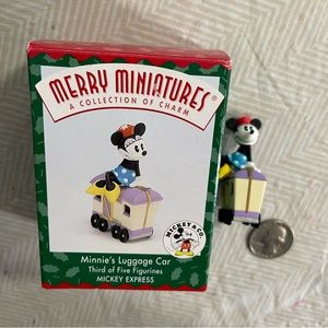 Hallmark Disney Minnie Mouse Luggage Car Collectors Like New Minature Vintage
